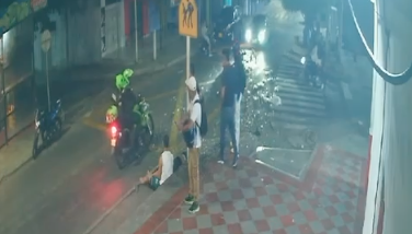 Aspecto del accidente. 