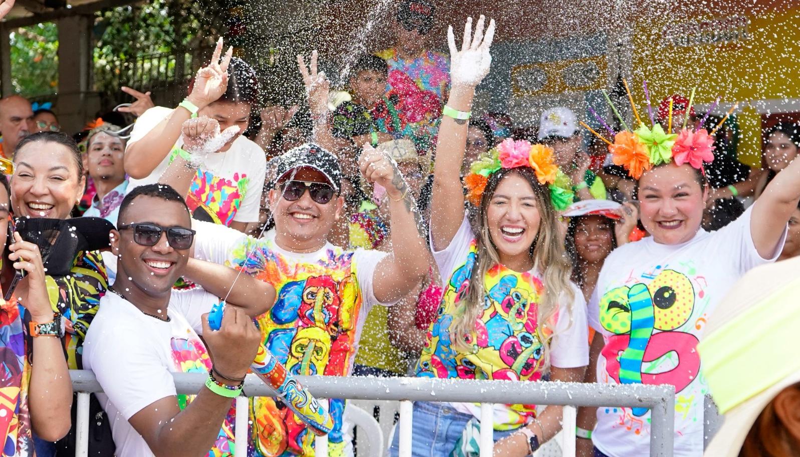 Asistentes al Carnaval de Barranquilla.