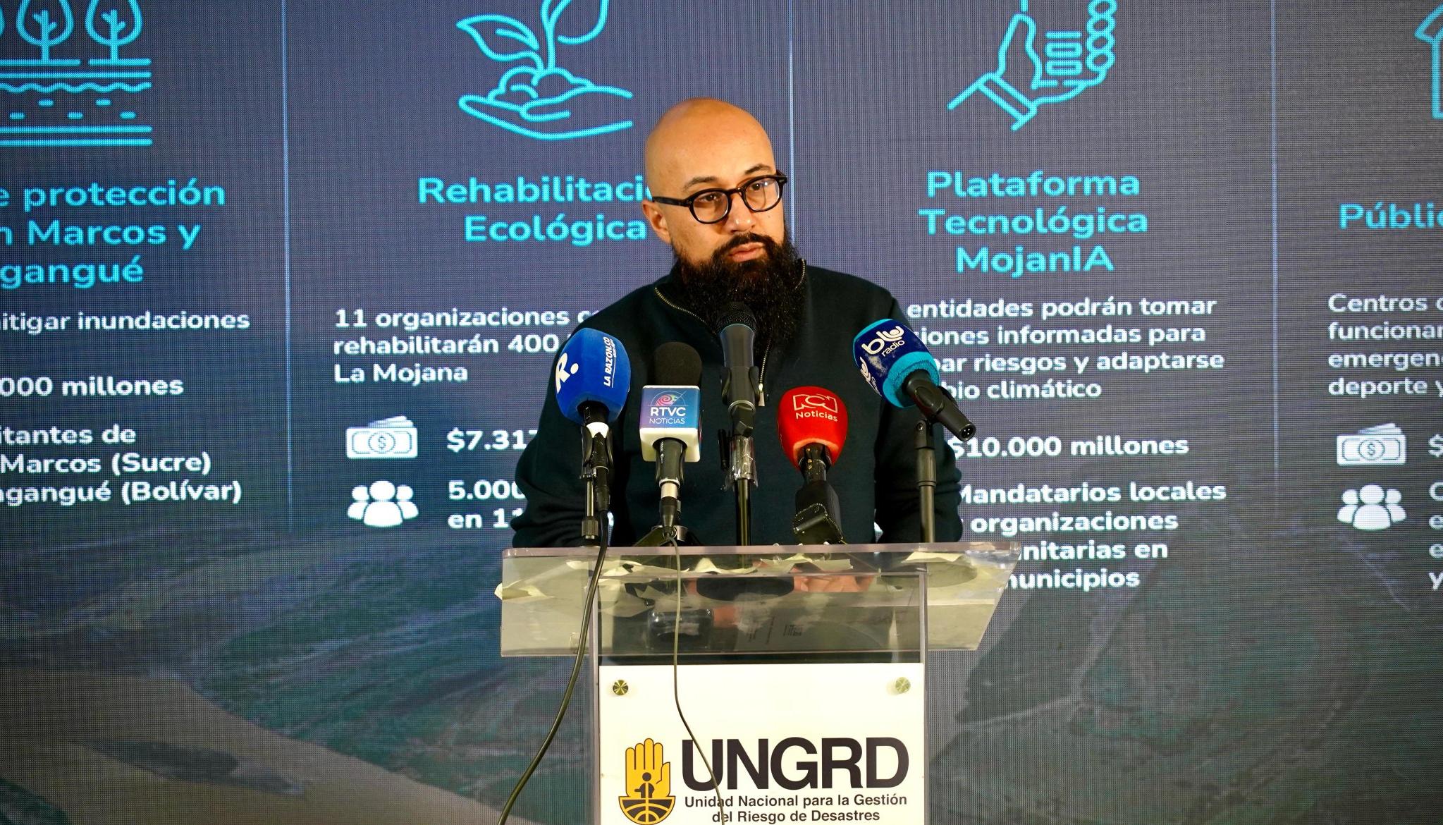 El director de la UNGRD, Carlos Carrillo.