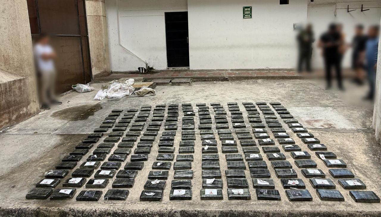 Droga hallada en el corregimiento de Salgar, en Puerto Colombia. 