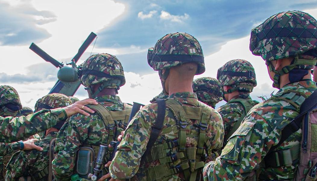 Soldados del Ejército Nacional. 