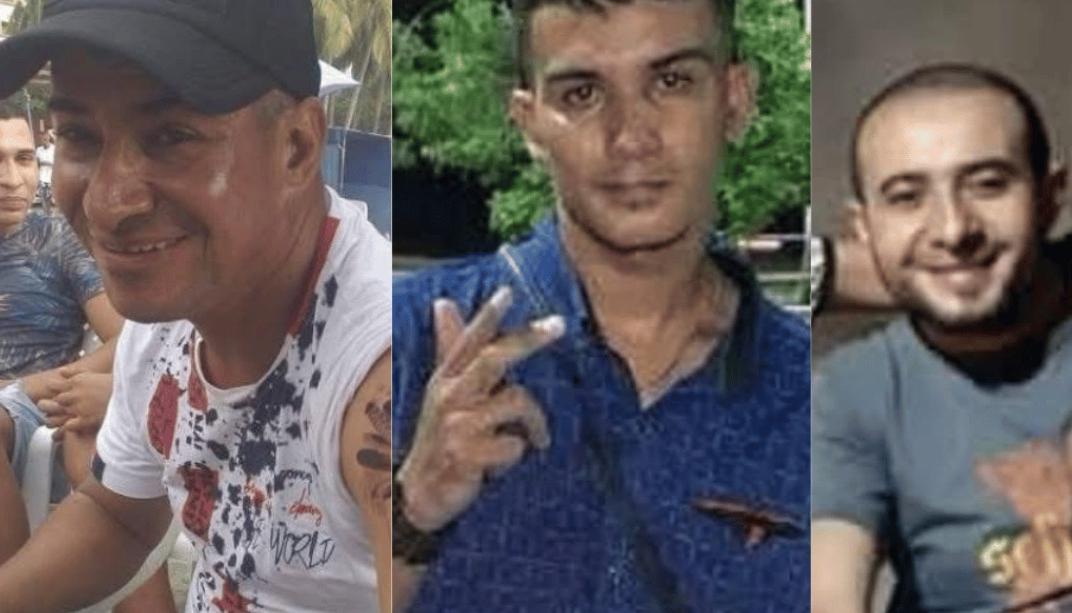 Edgar Vargas, Brayan Vargas y Hamilton Vargas.