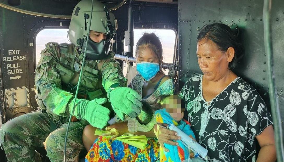 Los niños estaban en condiciones de desnutrición severa y con signos de deshidratación.