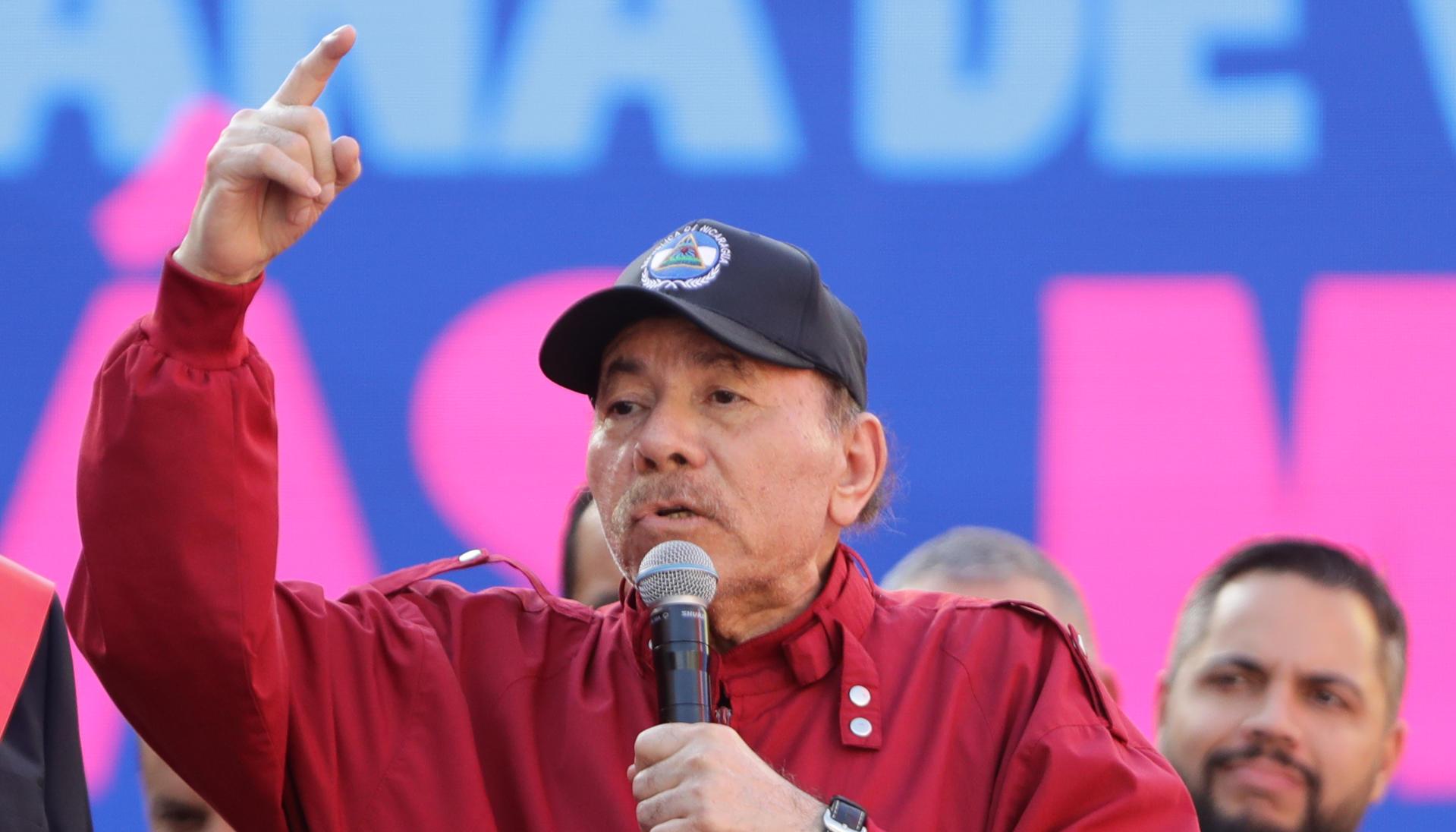 El presidente de Nicaragua, Daniel Ortega. 
