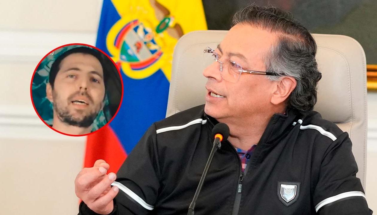 Elkana Bohbot y el Presidente Gustavo Petro.