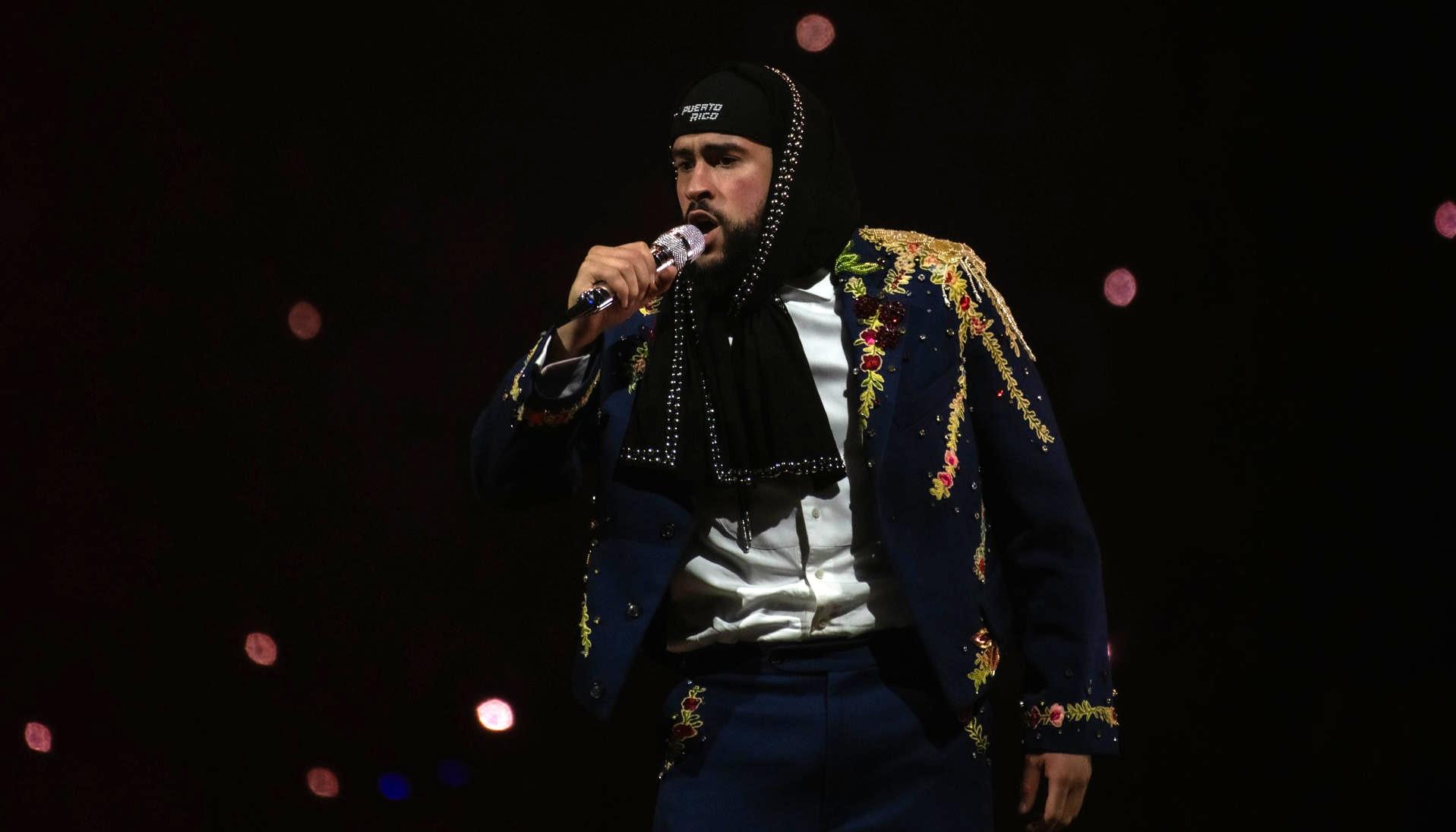 El cantante puertorriqueño Bad Bunny. 