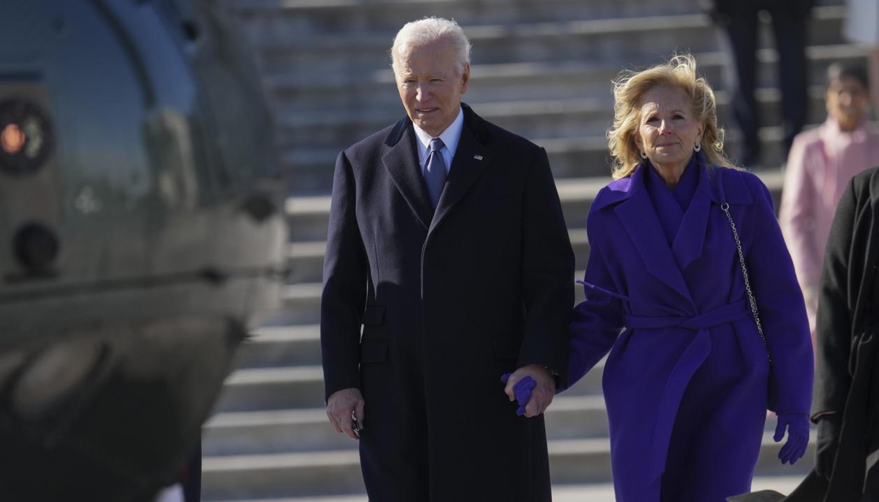 Joe Biden y su esposa Jill Biden.