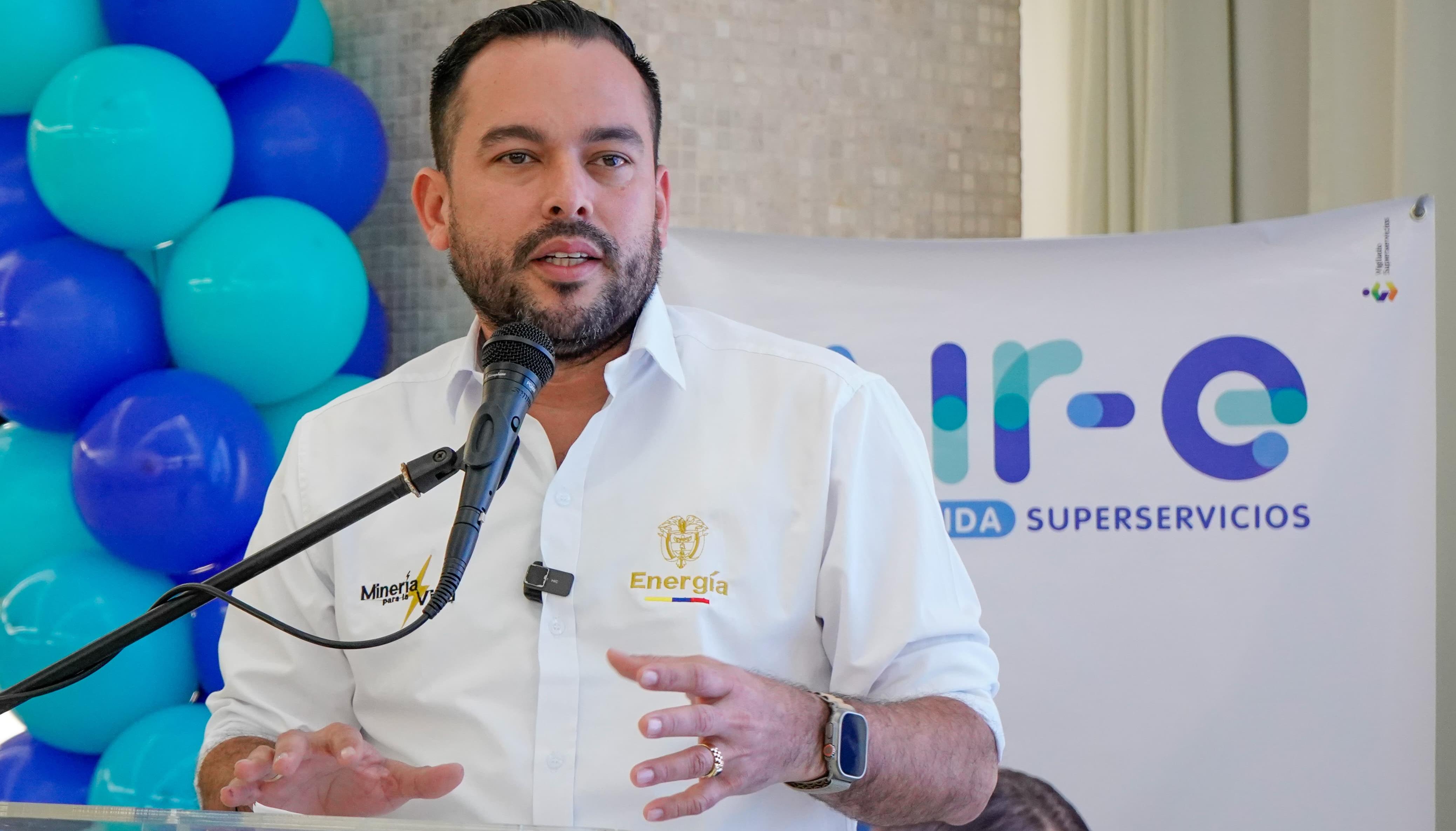 Ministro de Minas y Energías, Edwin Palma. 