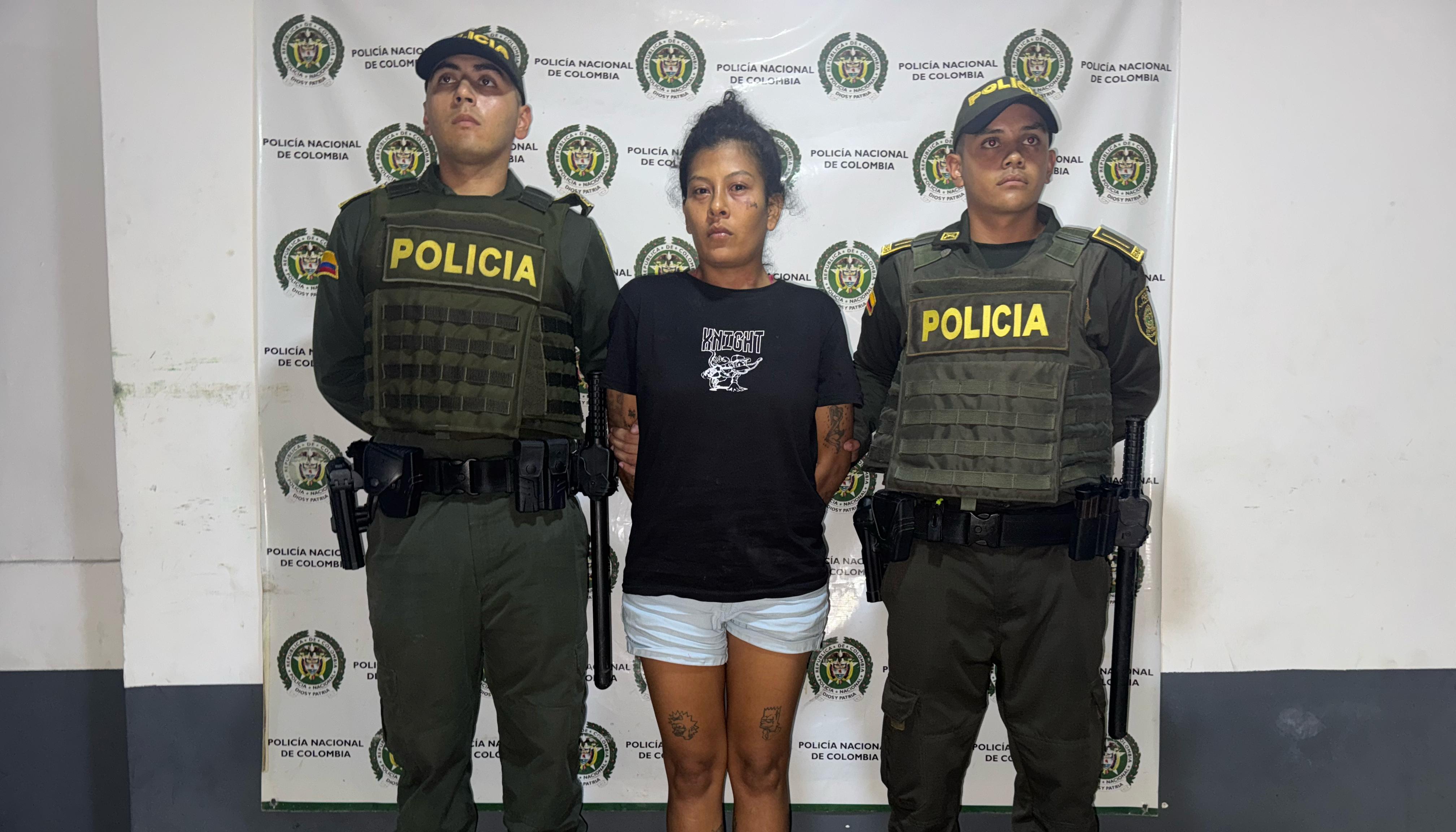 La mujer señalada de asesinar a su pareja.