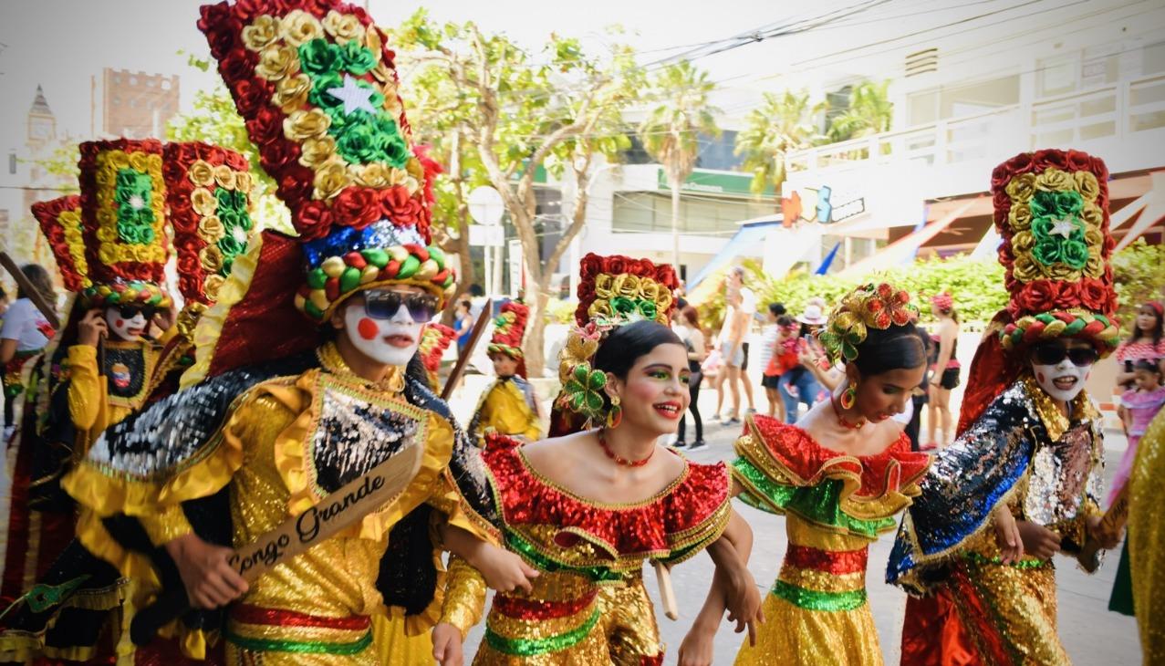 Desfile Salvaguarda y Niños en Carnaval en 2024.