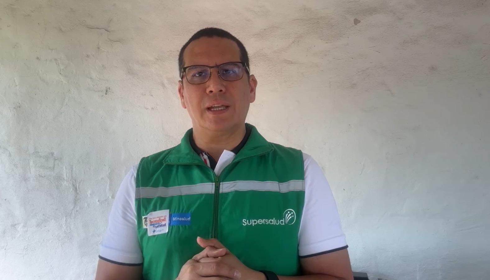 Giovanny Rubiano García, Superintendente de Salud.