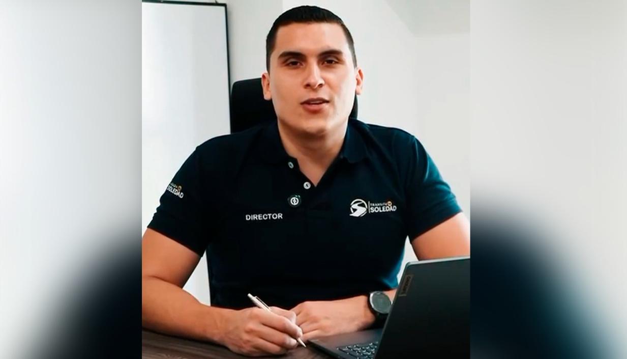 Santander Donado Ibáñez, director del Instituto de Tránsito de Soledad. 