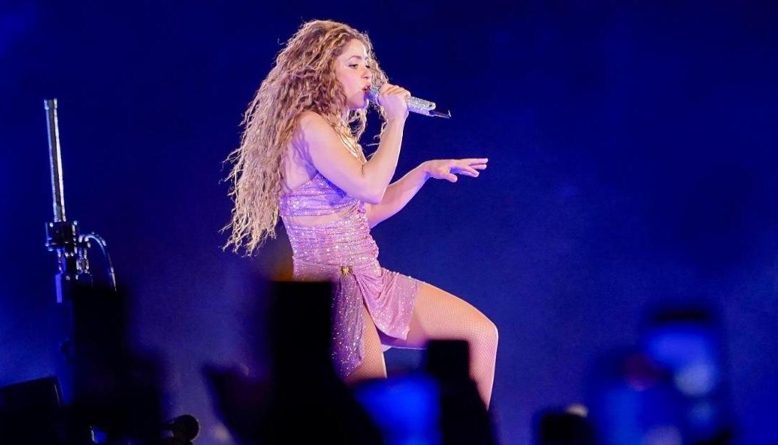 Shakira en concierto en el estadio Metropolitano de Barranquilla.