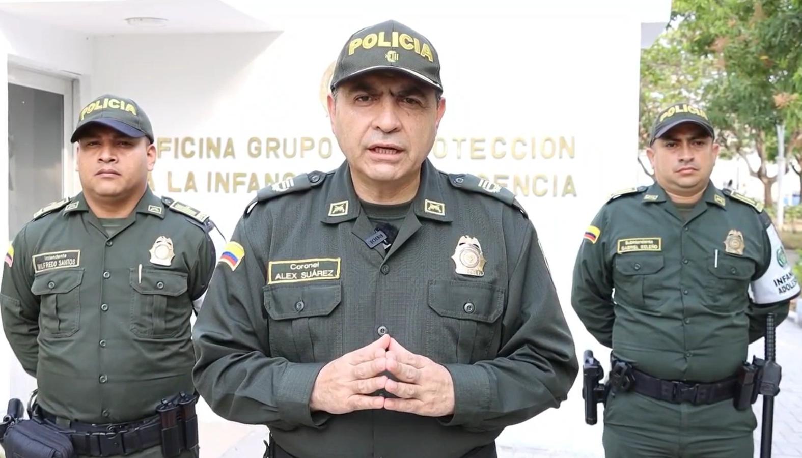 Coronel Alex Suárez, Subcomandante Policía Metropolitana de Barranquilla.