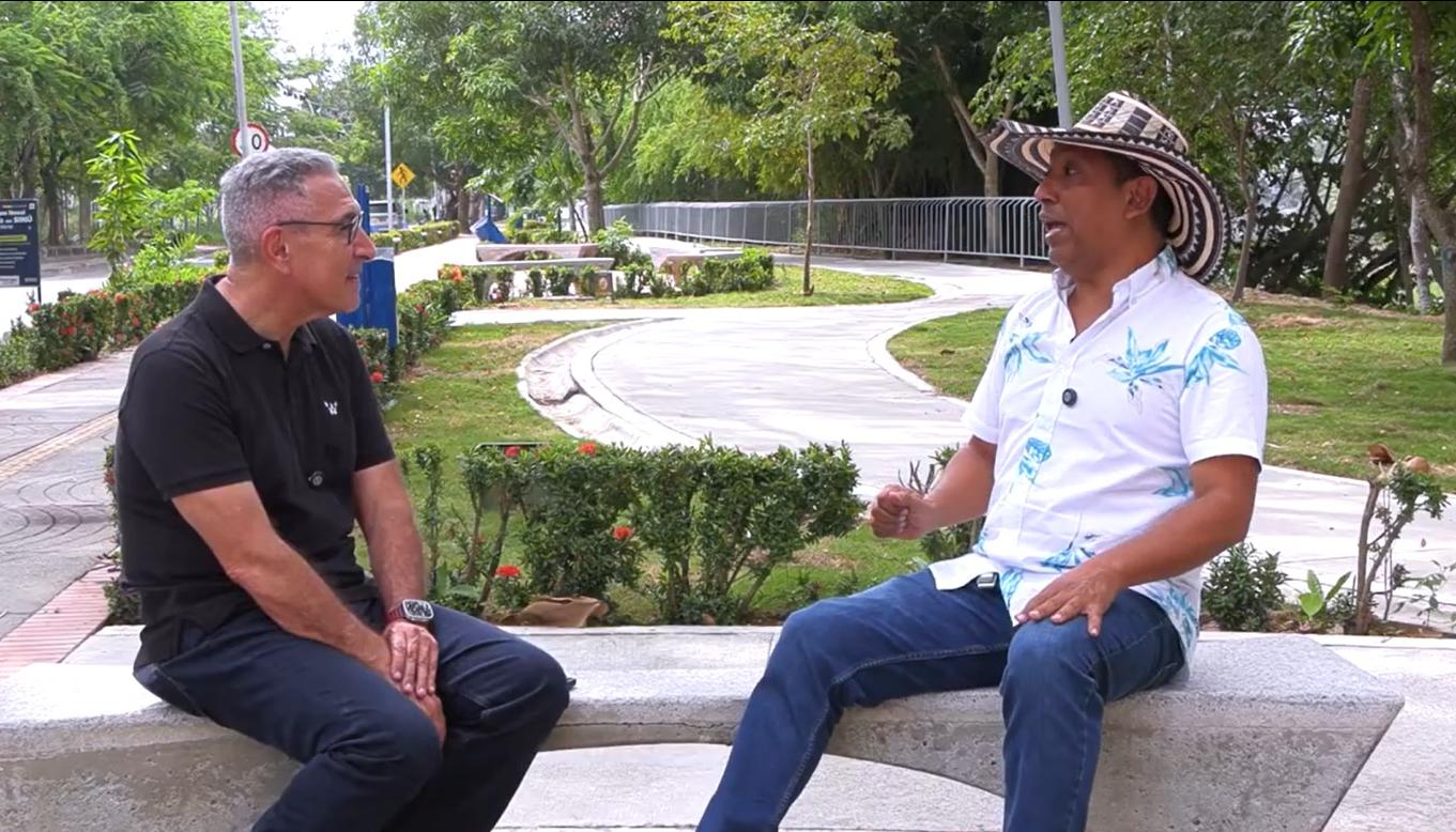 Jorge Cura con Reynaldo Ruiz.