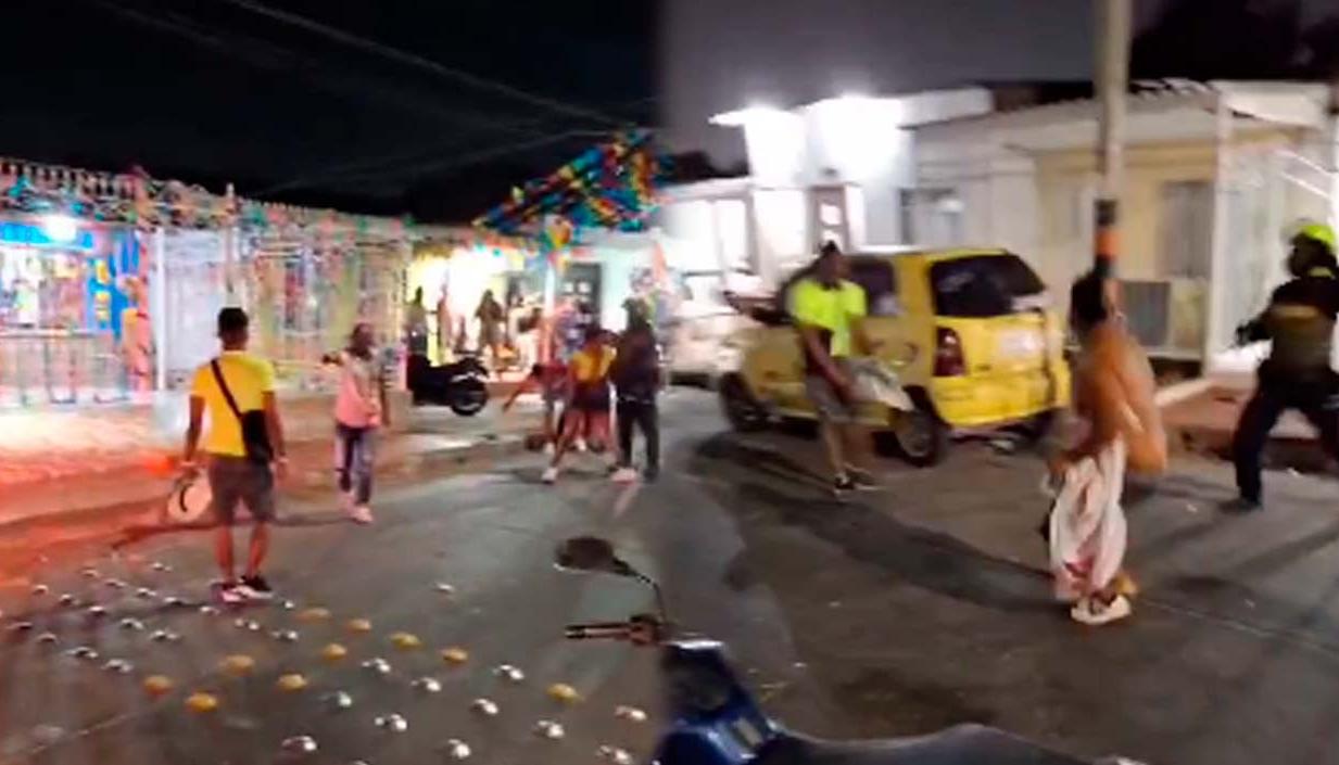 Momento en que ocurrió la riña en Carrizal. 