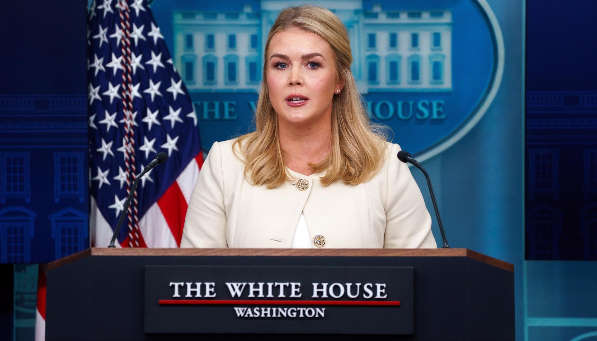 Karoline Leavitt, portavoz de la Casa Blanca.
