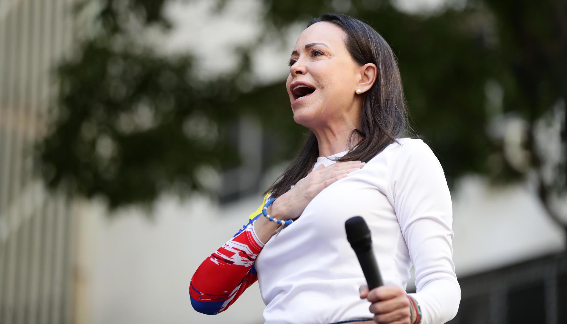 María Corina Machado, líder opositora venezolana.