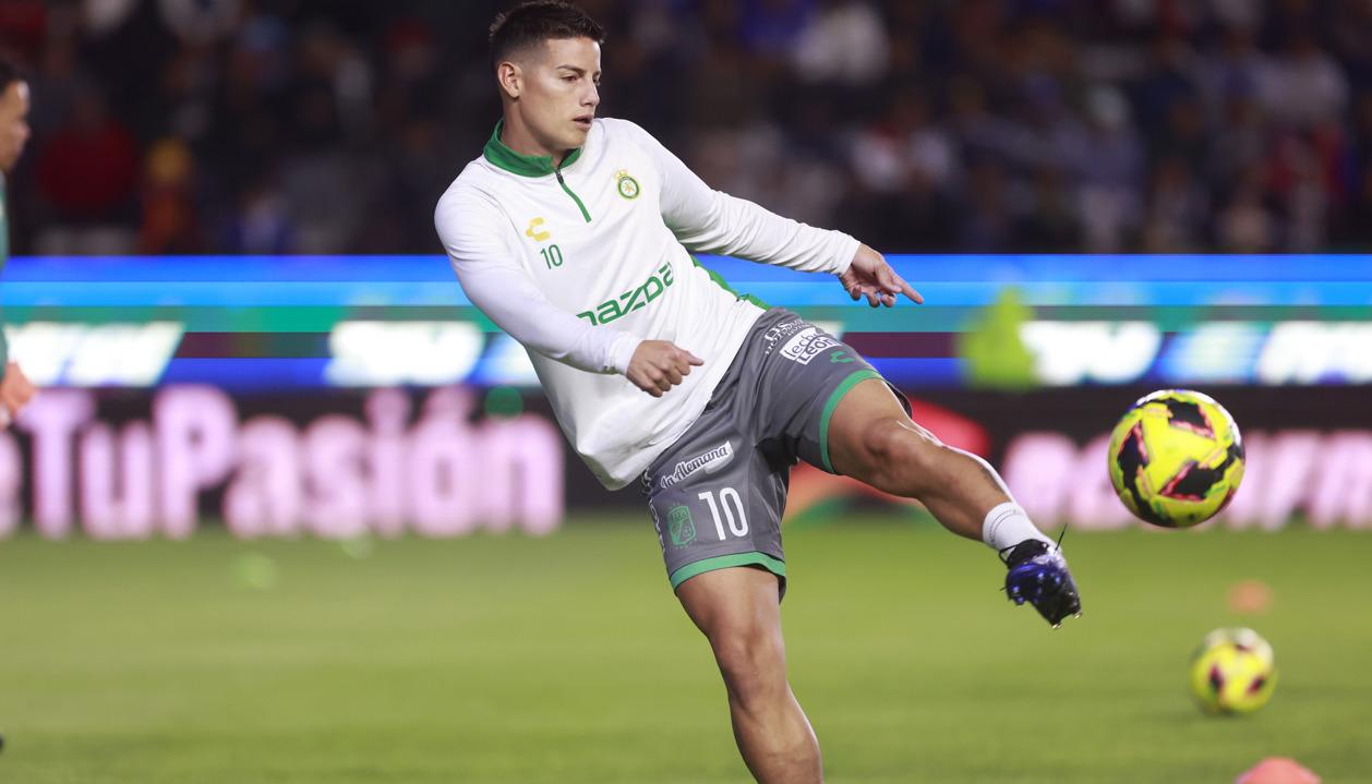 El colombiano James Rodríguez, jugador del León de México.