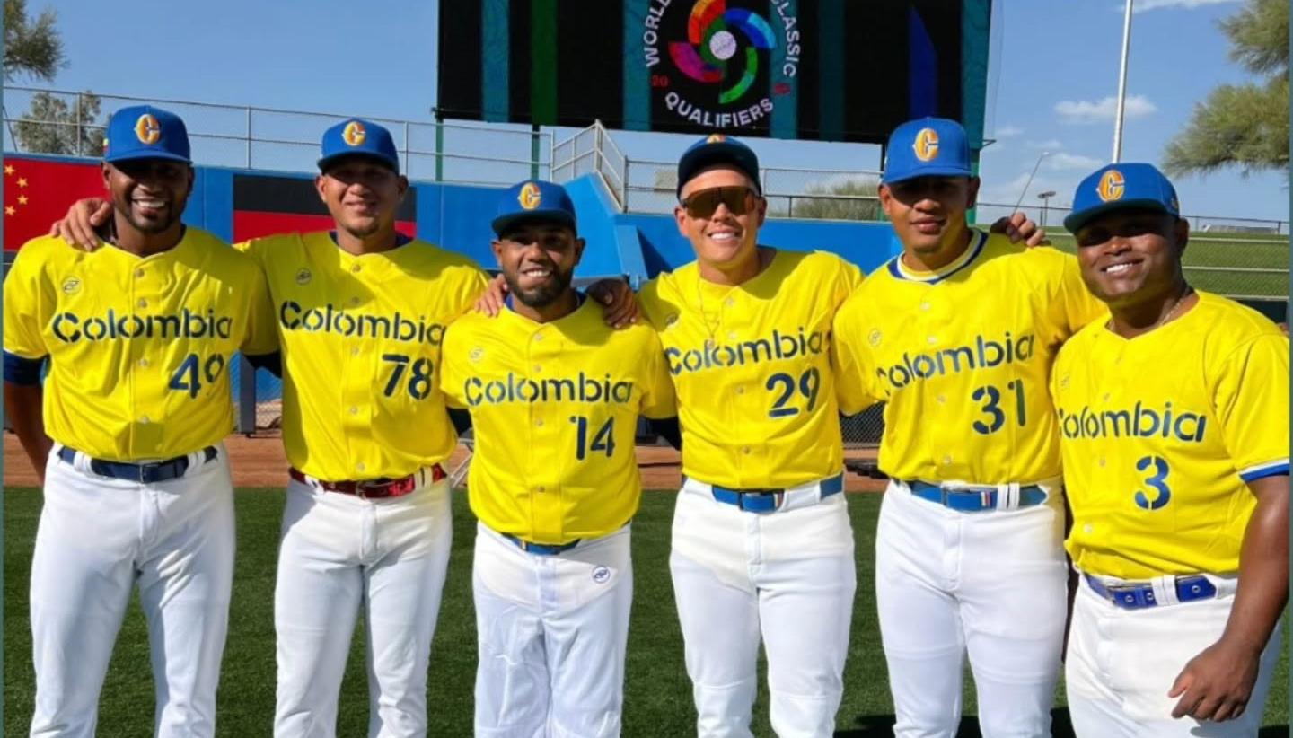 Julio Teherán, Luis Escobar, Dayan Díaz, Gio Urshela, David Lorduy y Dilson Herrera, pelotros de la Seleción Colombia.
