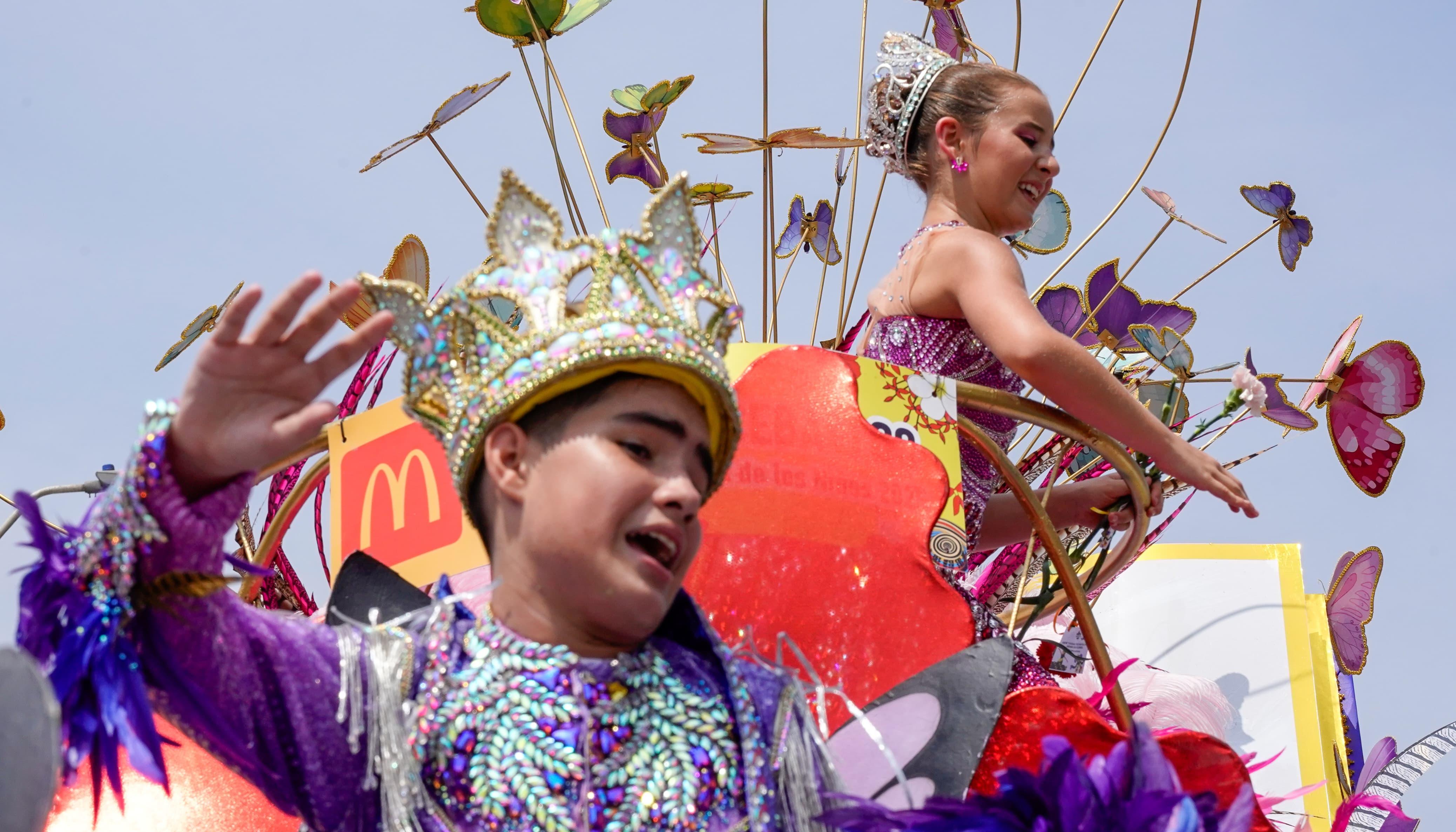 Victoria Ceballos y Samuel Cure, reyes infantiles del Carnaval.
