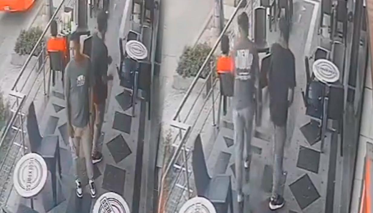 Momentos del atraco.