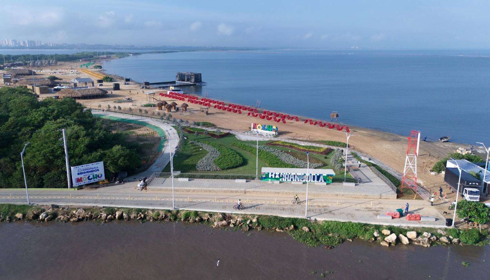Imagen aérea de La Playa de Puerto Mocho.