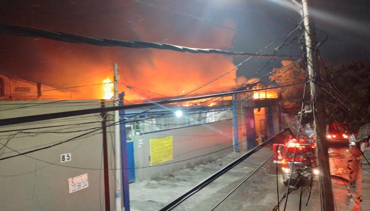 Imagen del incendio.