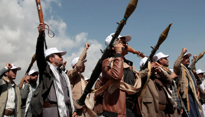 Algunos rebeldes hutíes de Yemen. 