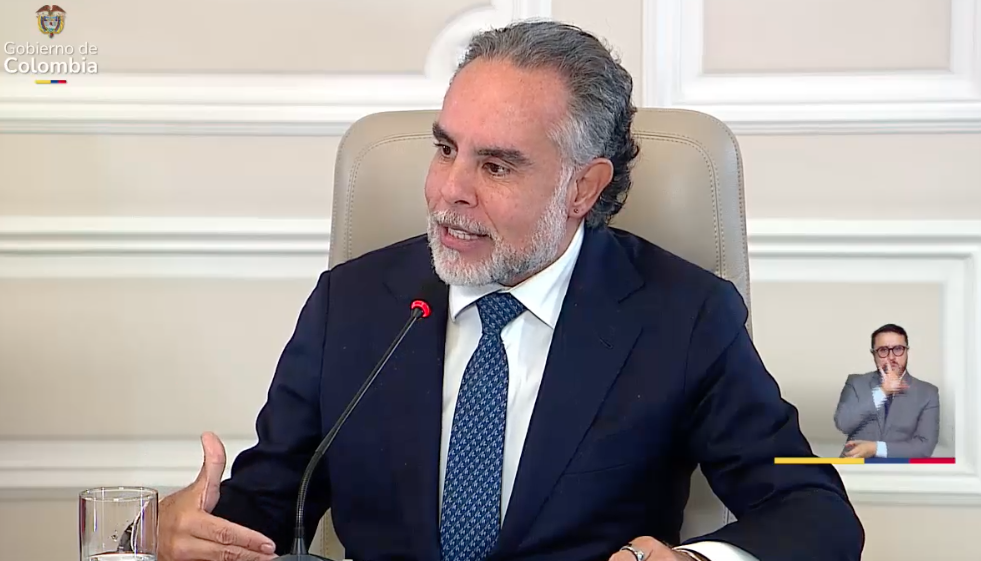 Armando Benedetti, ministro del Interior. 