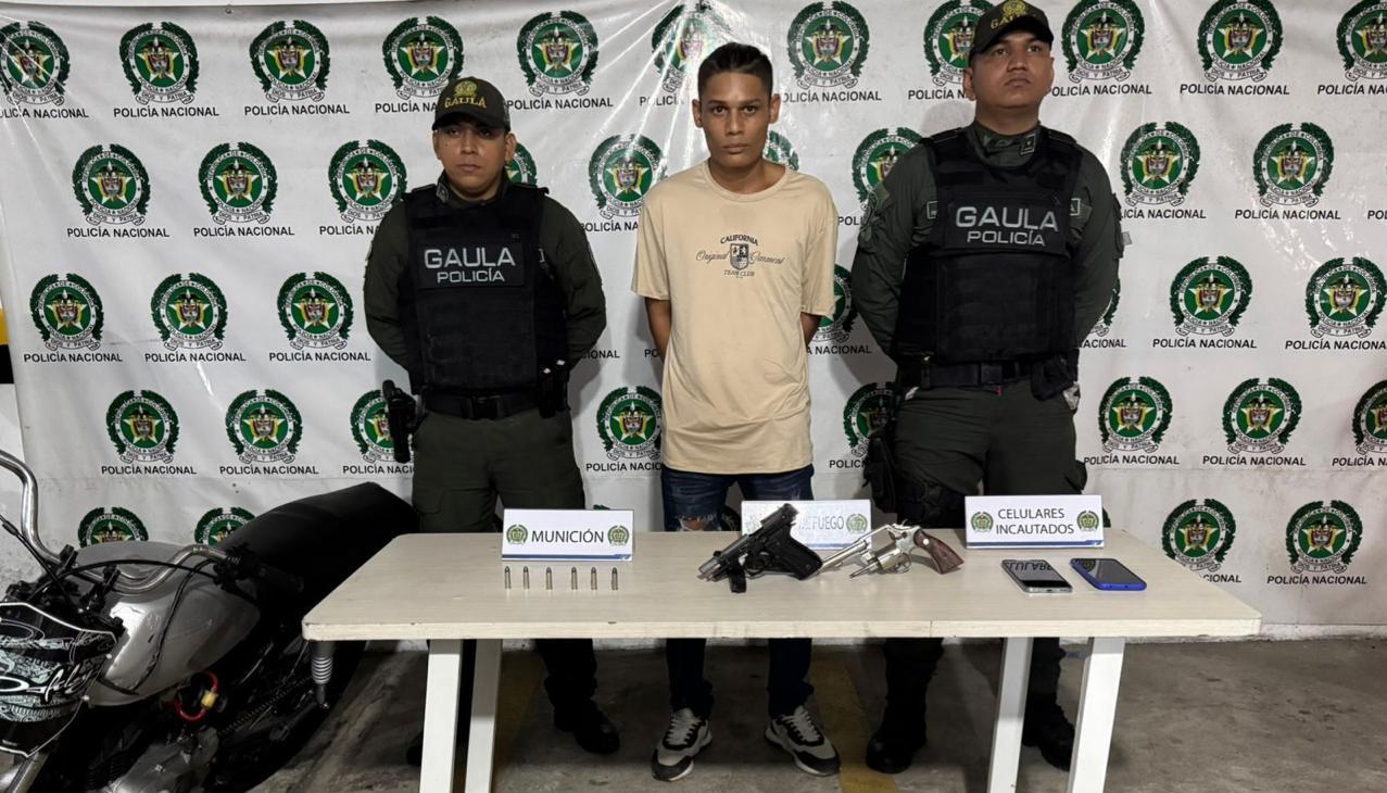 El hombre fue capturado por el Gaula de la Policía. 