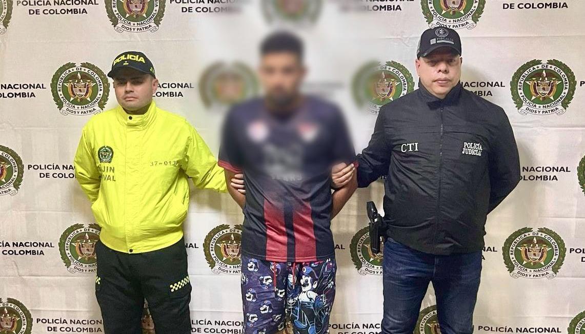 La captura fue realizada en conjunta entre la Policía y el CTI de la Fiscalía. 