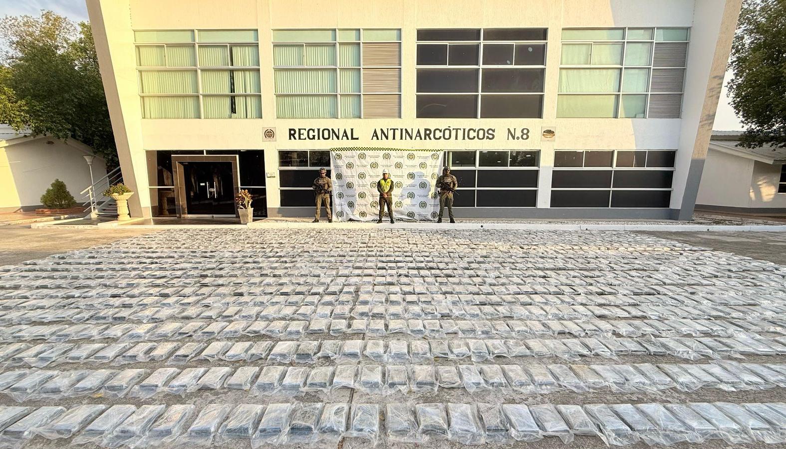 Cocaína incautada por la Policía en el puerto de Santa Marta. 