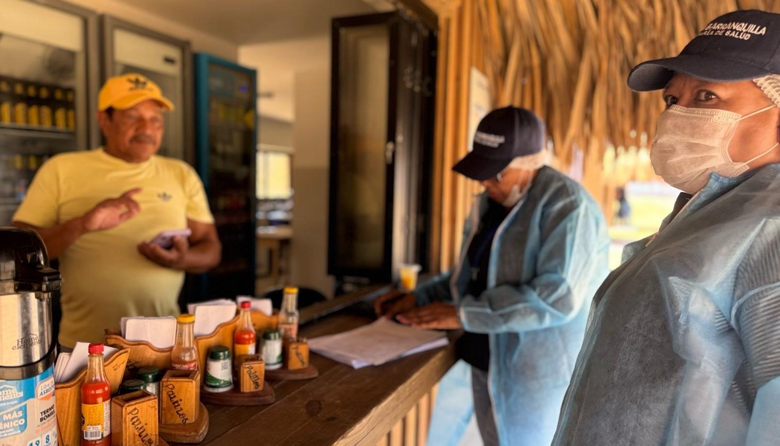 Operativos en restaurantes y otros establecimiento de expendio de alimentos.