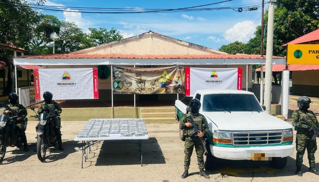 Cocaína incautada. 