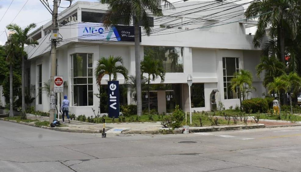 Fachada de la empresa Air-e.