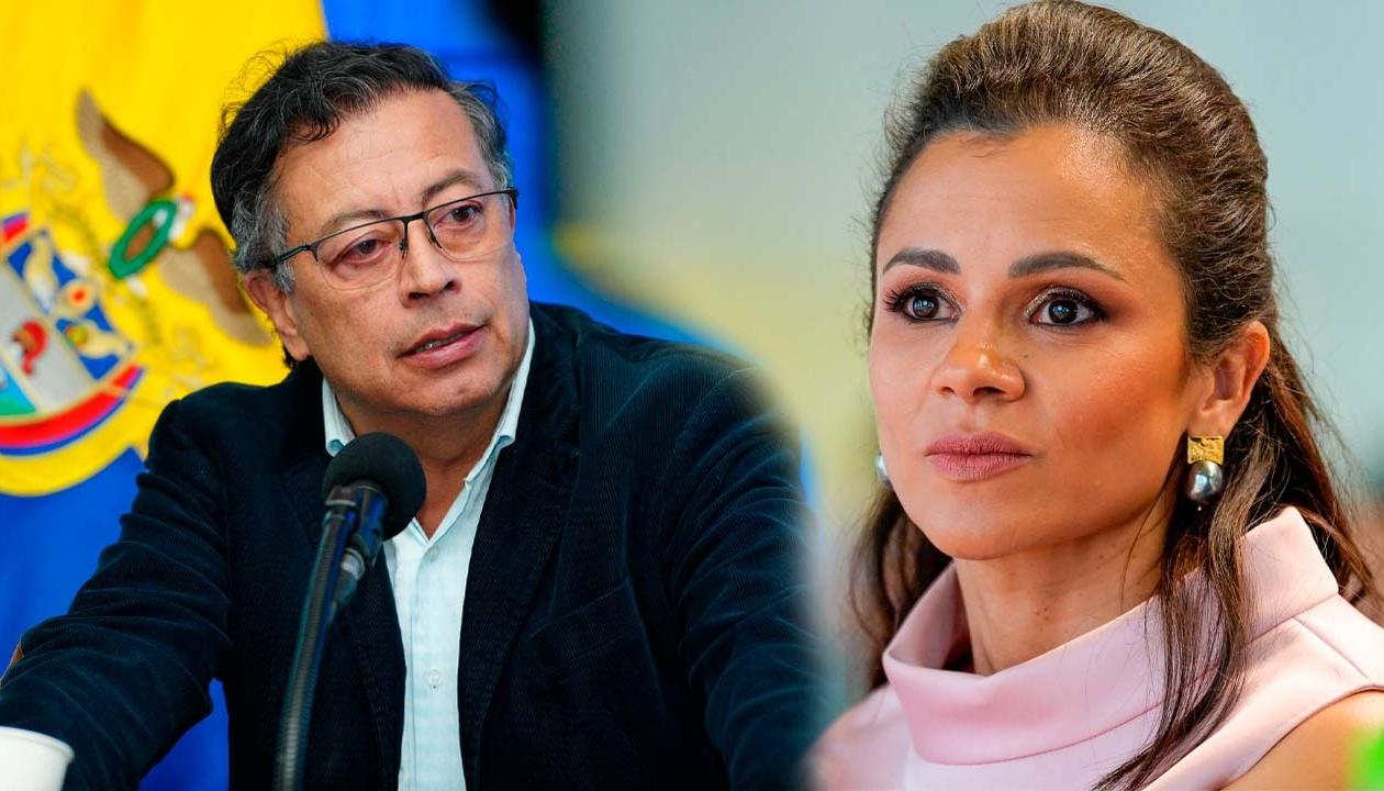 Presidente Gustavo Petro - Presidenta de Naturgas Luz Stella Murgas.