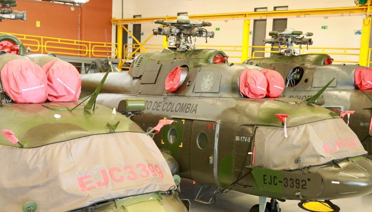 Helicópteros rusos Mi-17.