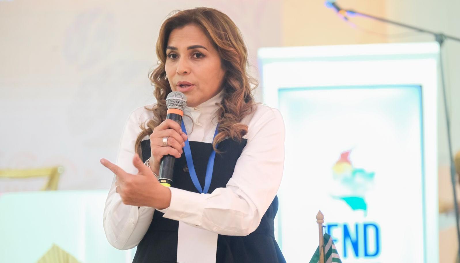 La Gobernadora del Meta, Rafaela Cortés Zambrano.