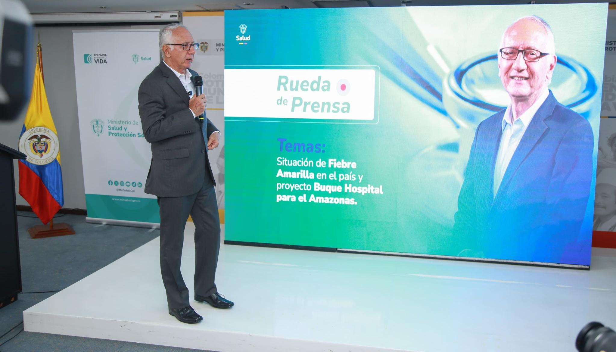 El Ministro de Salud, Guillermo Alfonso Jaramillo.