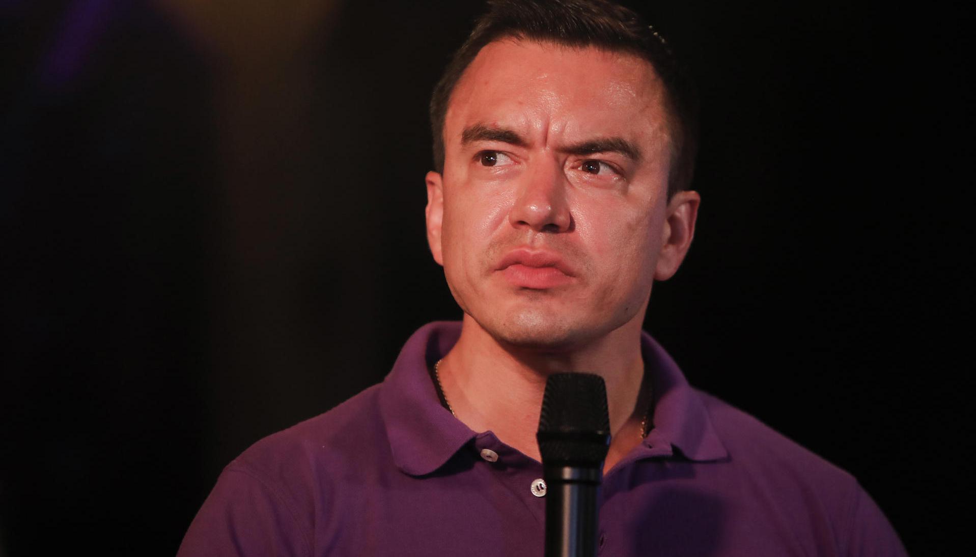 El presidente de Ecuador y candidato a la reelección, Daniel Noboa. 