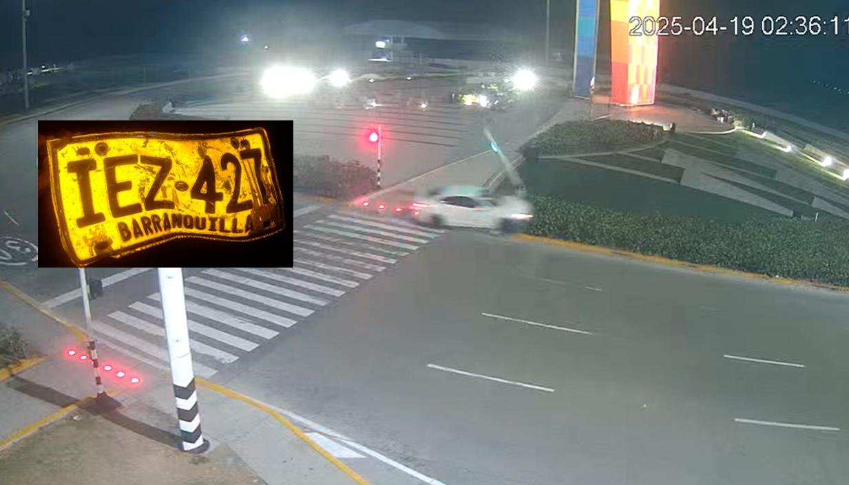 Momento del accidente.