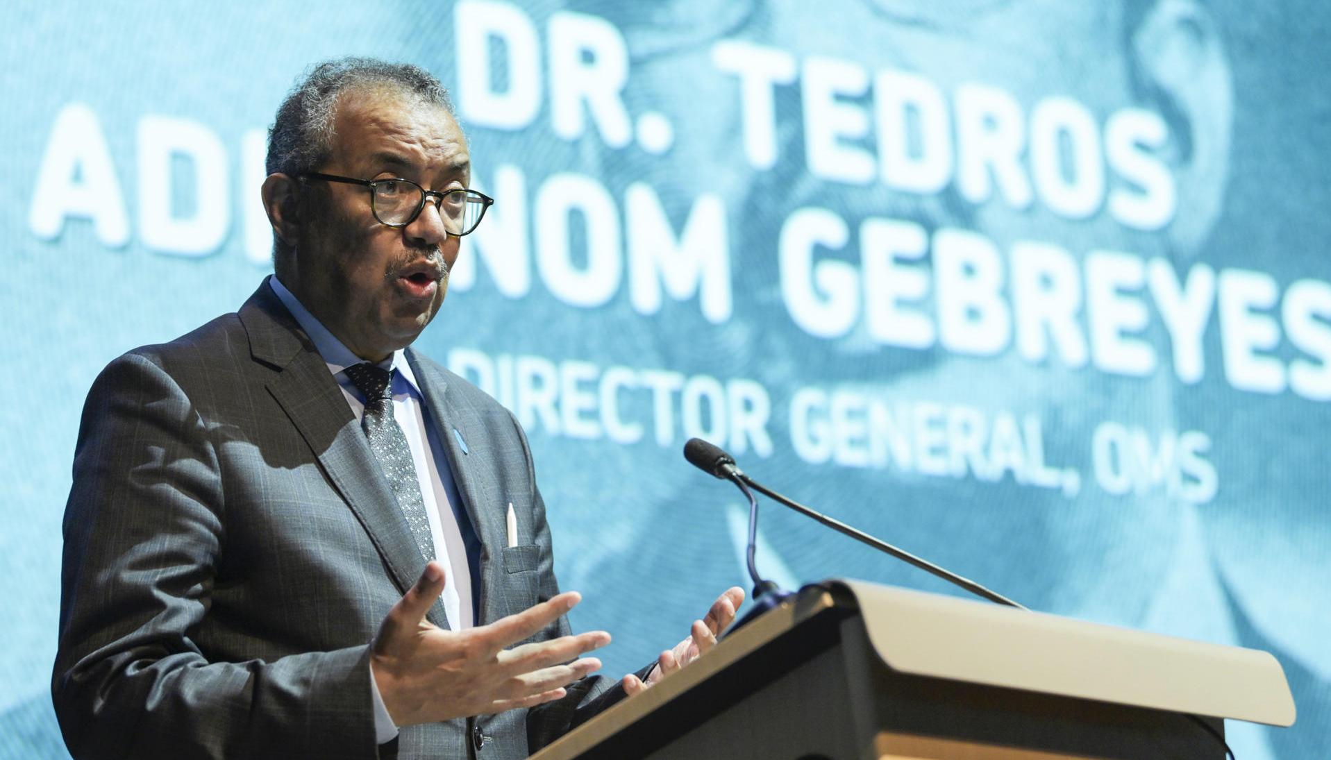 El director general de la Organización Mundial de la Salud (OMS), Tedros Adhanom. 