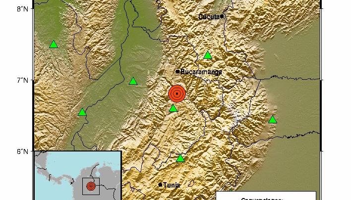 Sismo en el municipio de Los Santos.