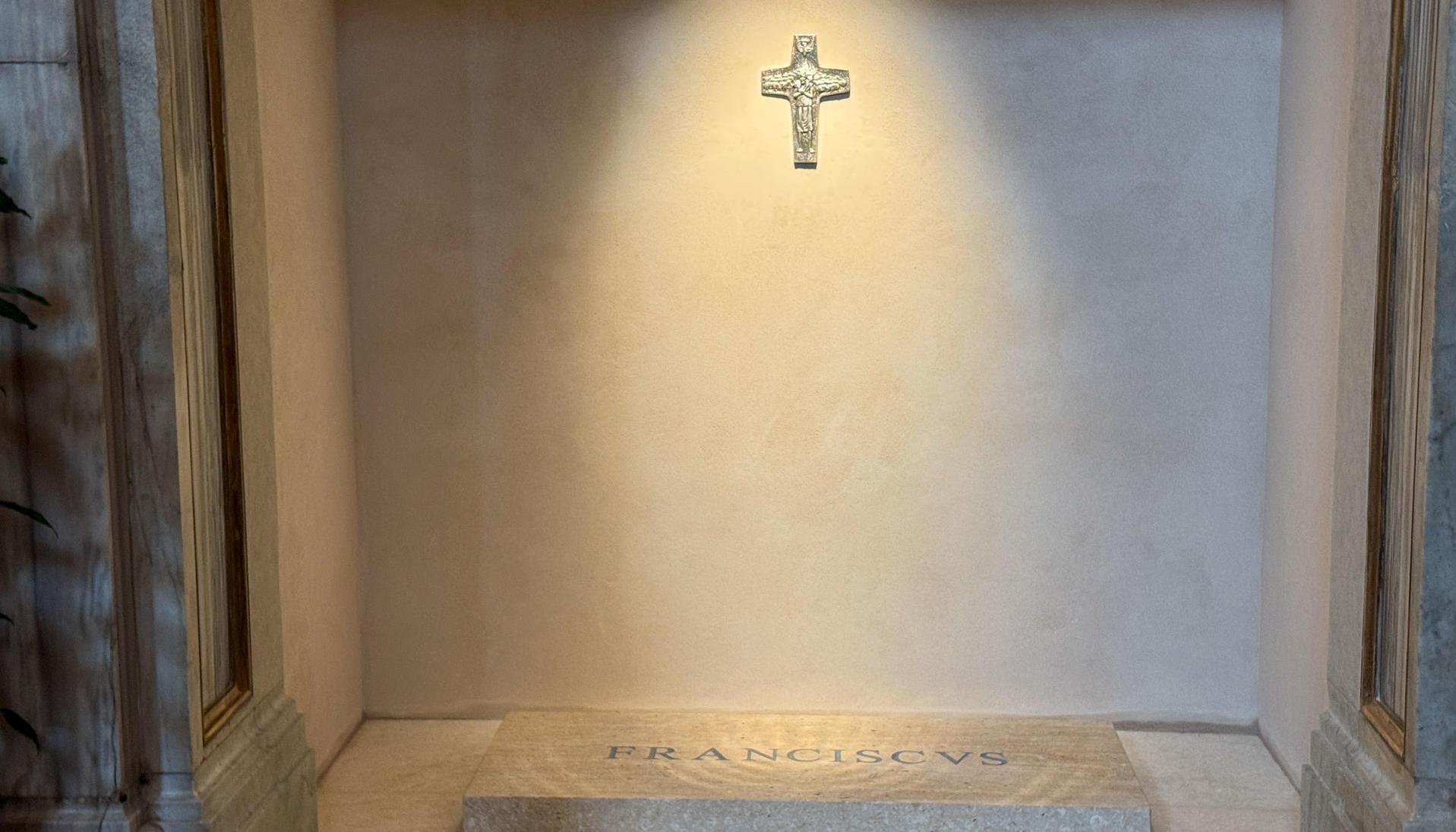 Tumba del Papa Francisco en Santa María La Mayor.