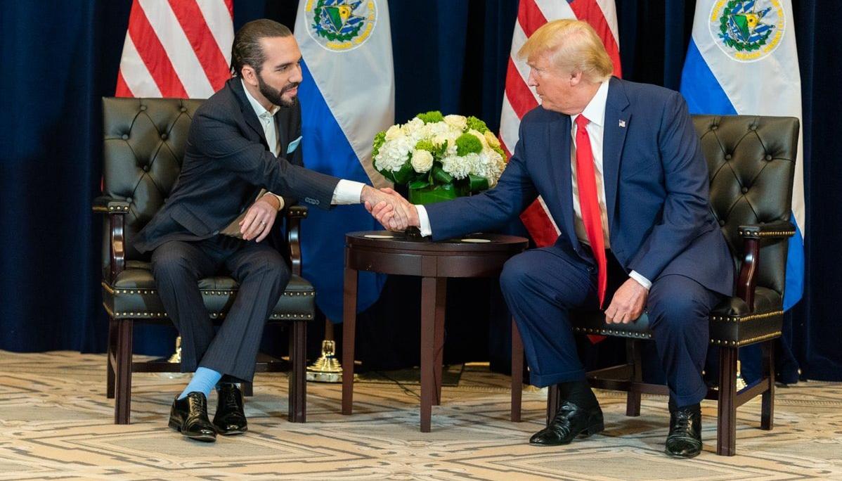Nayib Bukele y Donald Trump.