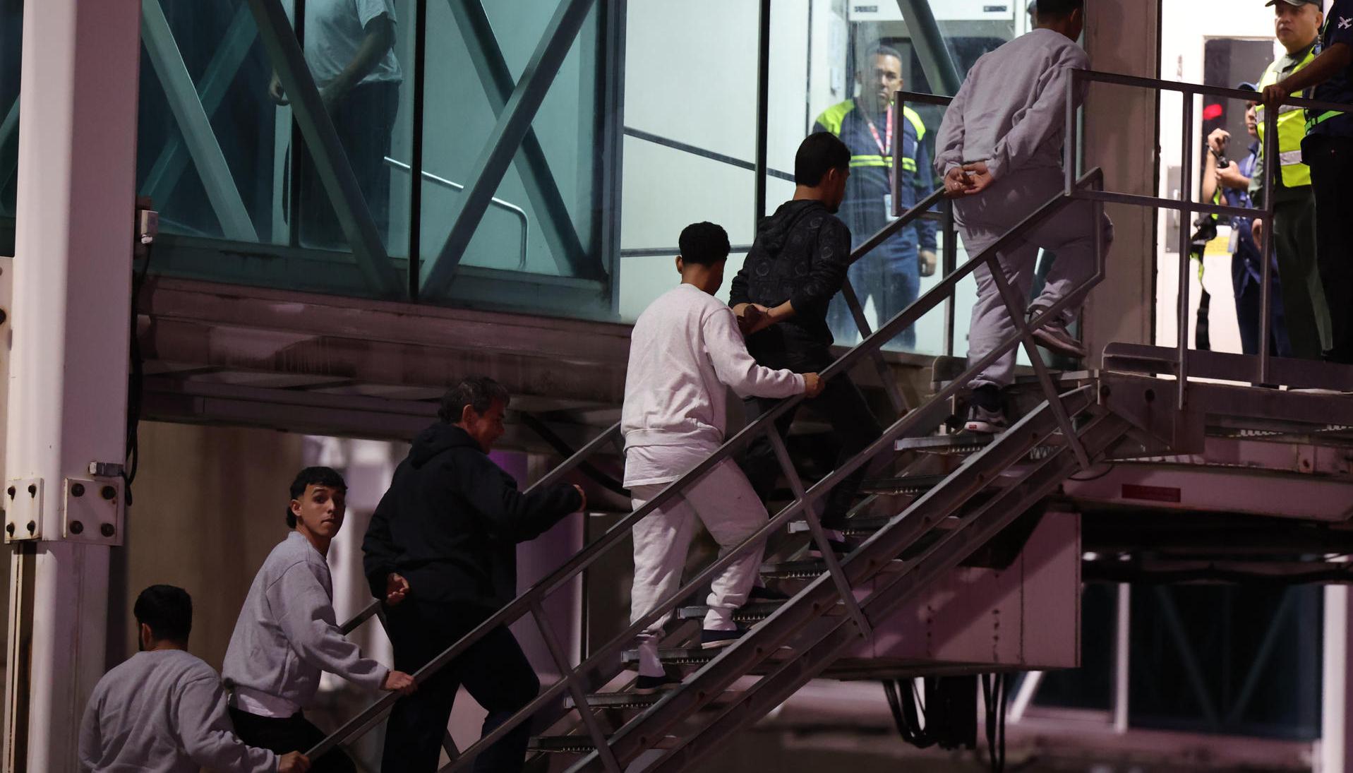 Venezolanos deportados por Estados Unidos.