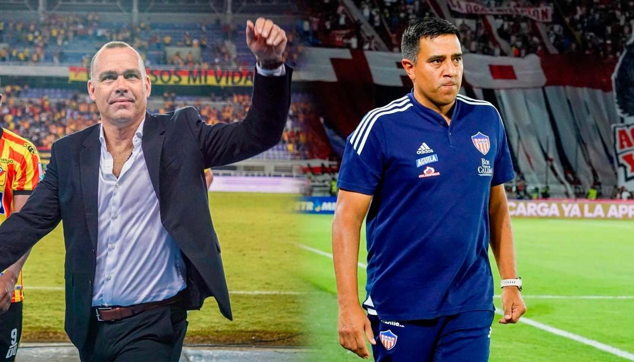 Rafael Dudamel y César Farías, técnicos venezolanos al servicio de Pereira y Junior.