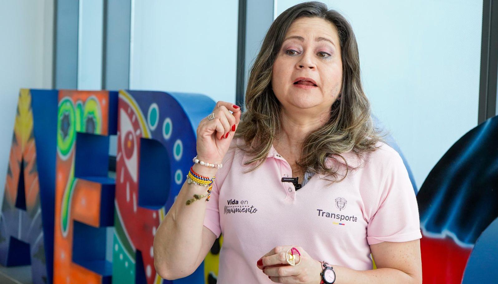 María Fernanda Rojas, ministra de Transporte.