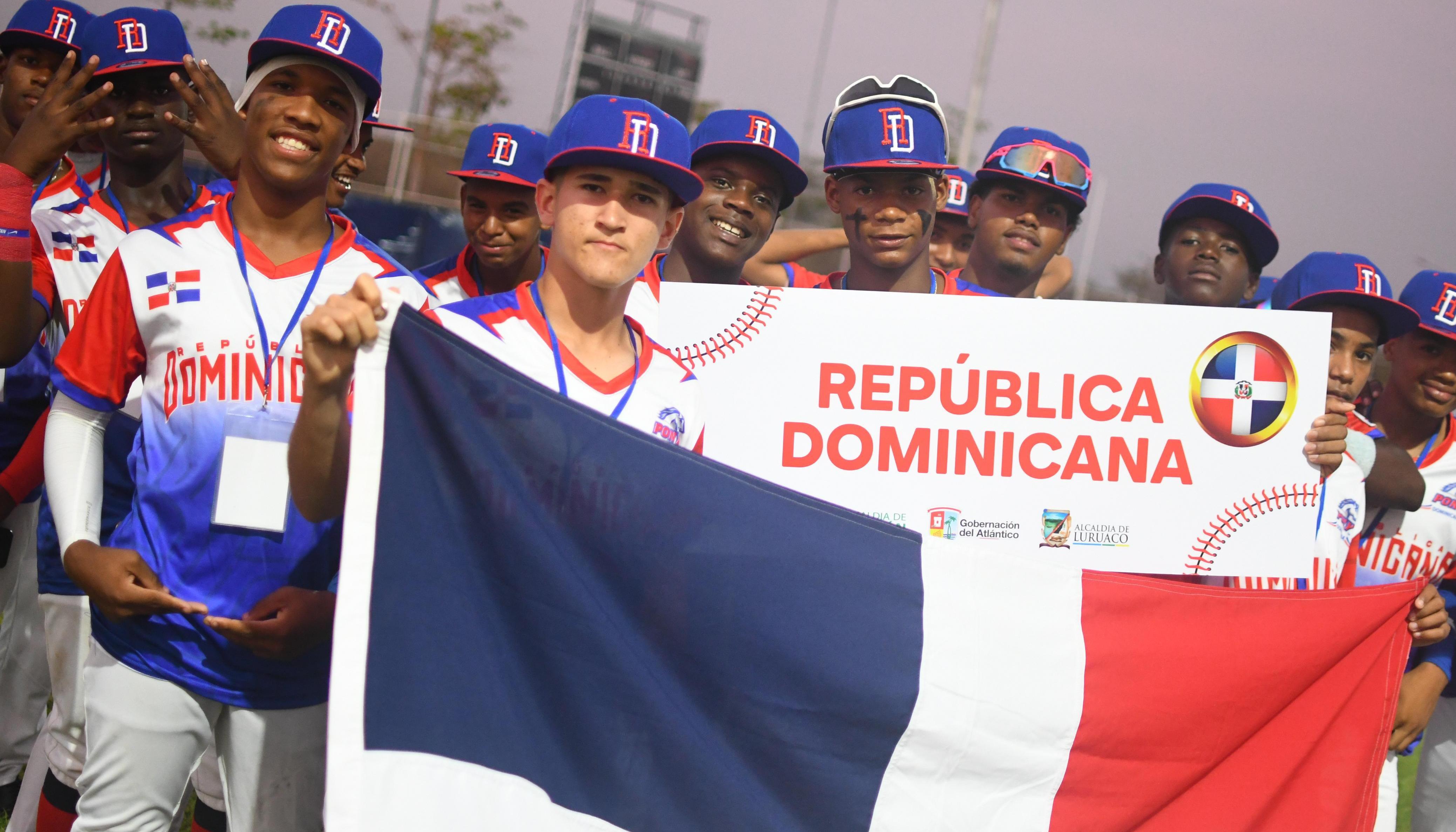 Peloteros representantes de República Dominicana. 